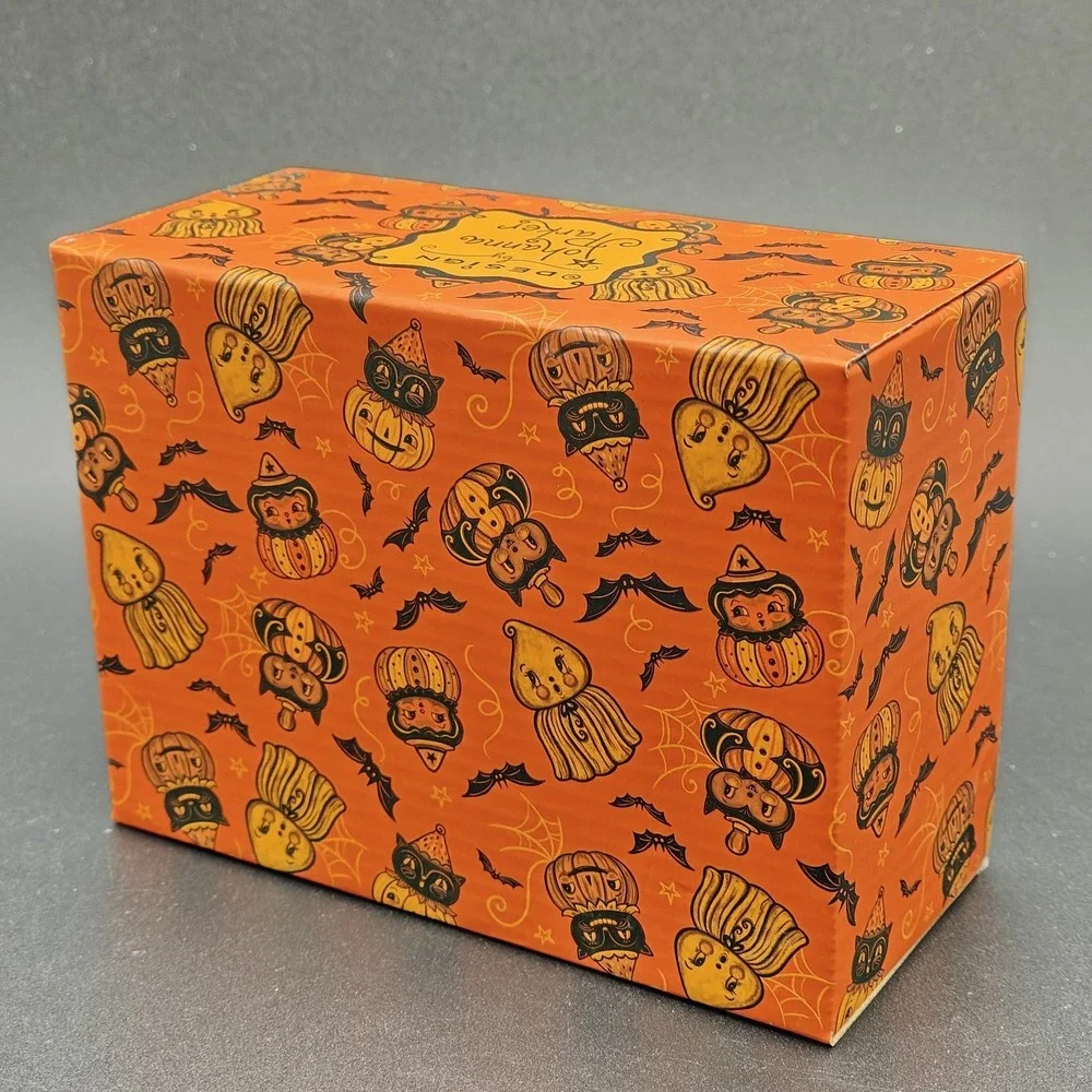 Johanna Parker Halloween Salt & Pepper Shakers Black Cat Clown Pumpkin Set NEW